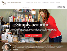 Tablet Screenshot of hilarywinfield.com